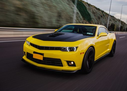Yellow sport car